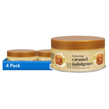 Bodycology caramel indulgence exfoliating sugar scrub jars, 4-pack set