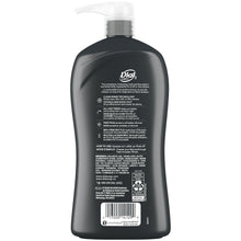 Dial Men body+hair+face wash bottle back label with use and product details