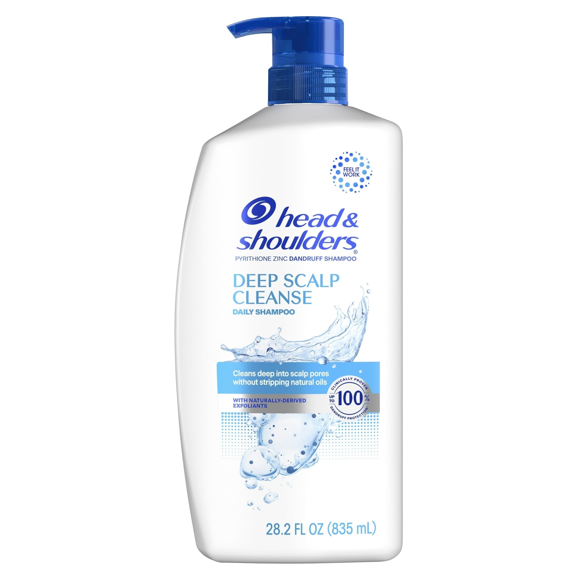 (4 pack) Head & Shoulders Dandruff Shampoo, Anti-Dandruff Treatment, Deep Scalp Cleanse for Daily Use, Paraben Free, 28.2 oz