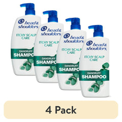 (4 pack) Head and Shoulders Dandruff Shampoo, Itchy Scalp Care, 28.2 oz