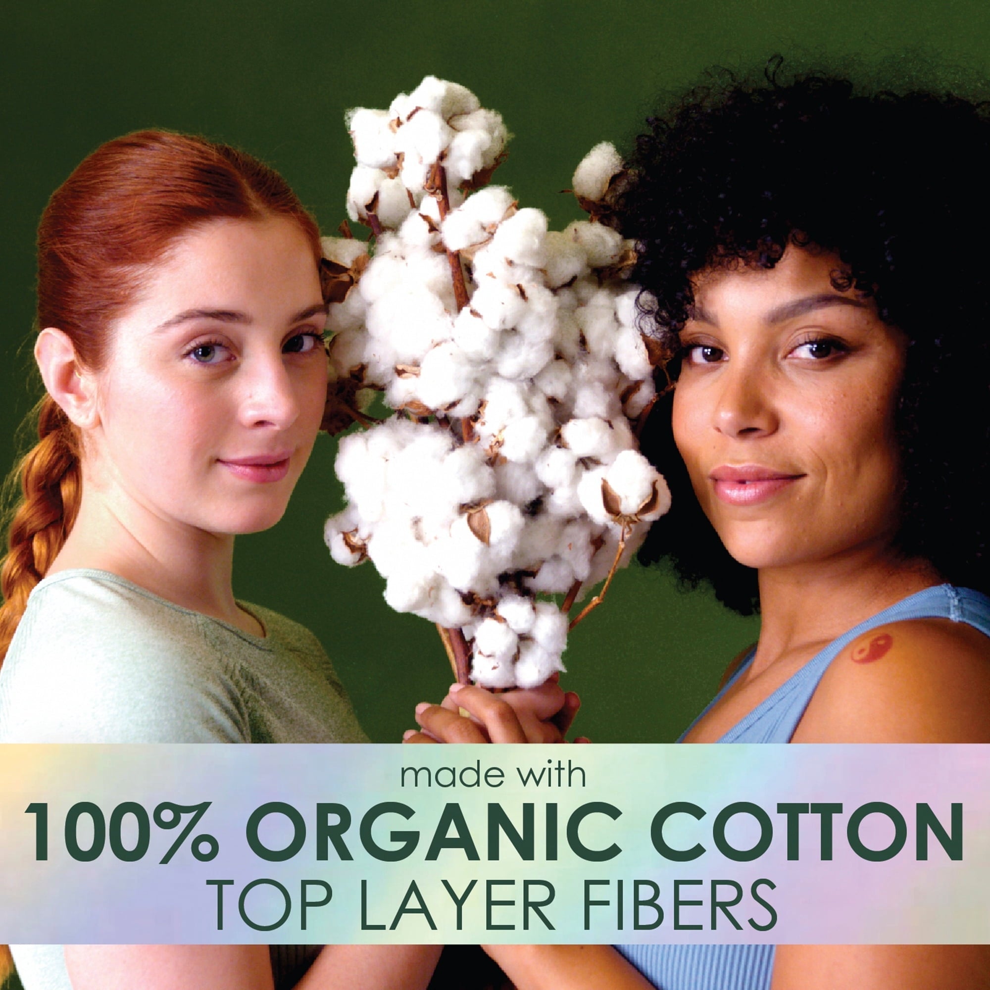 (4 pack) L. Ultra Thin Pads, Organic Cotton Top Layer, Regular, 42 Count