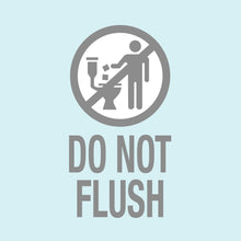 Do not flush baby wipes symbol