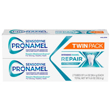 Toothpaste twin pack box, intensive enamel repair for sensitive teeth, extra fresh