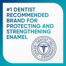 Toothpaste package seal: #1 dentist recommended for protecting and strengthening enamel
