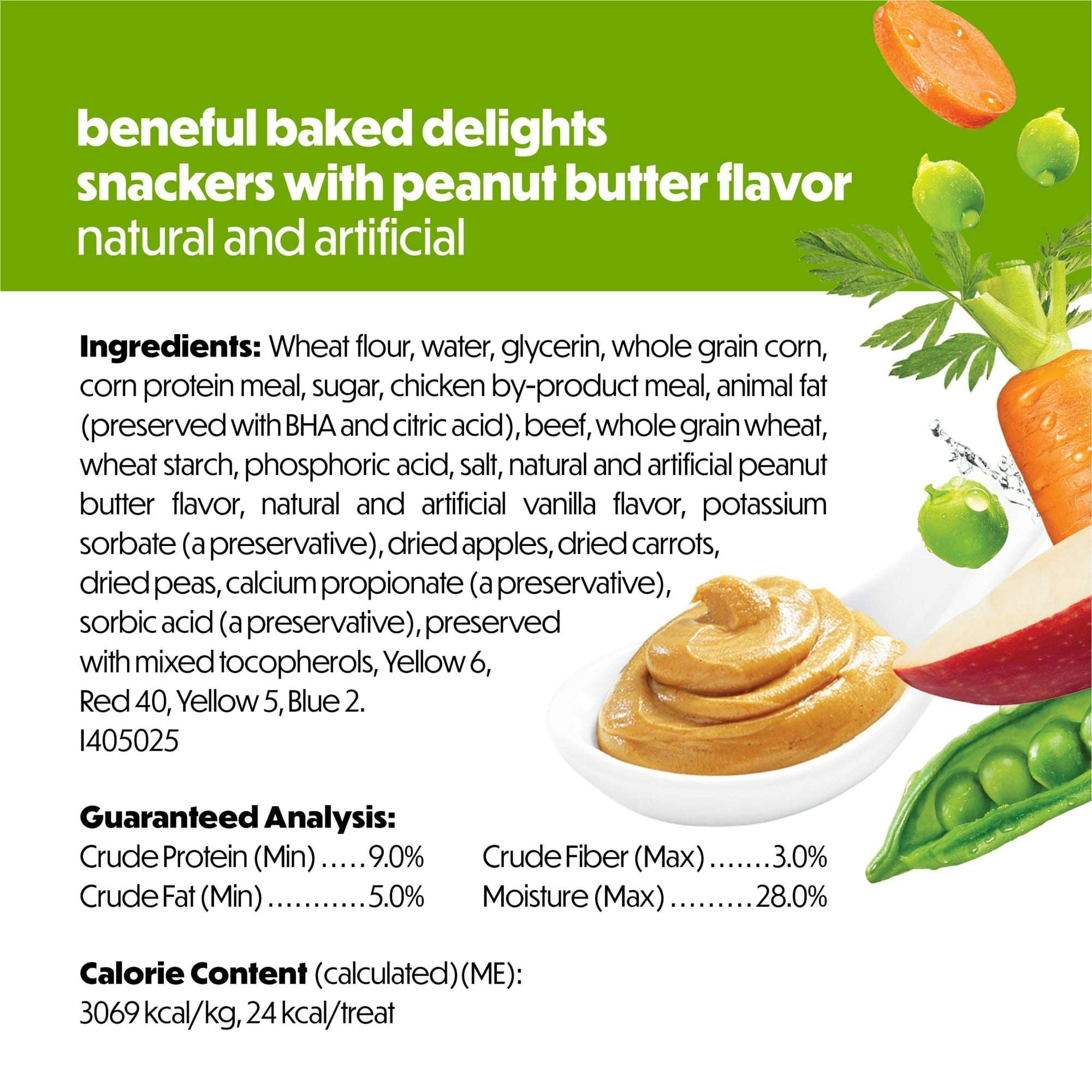 Purina Beneful Baked Delights Snackers with Peanut Butter Flavor Soft Baked Treats for Dogs, 22 oz.