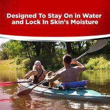 Water-resistant itch relief banner, designed to stay on skin moisture