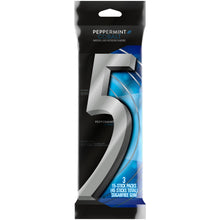 Peppermint Cobalt sugar-free chewing gum 5 design on black 15-stick pack
