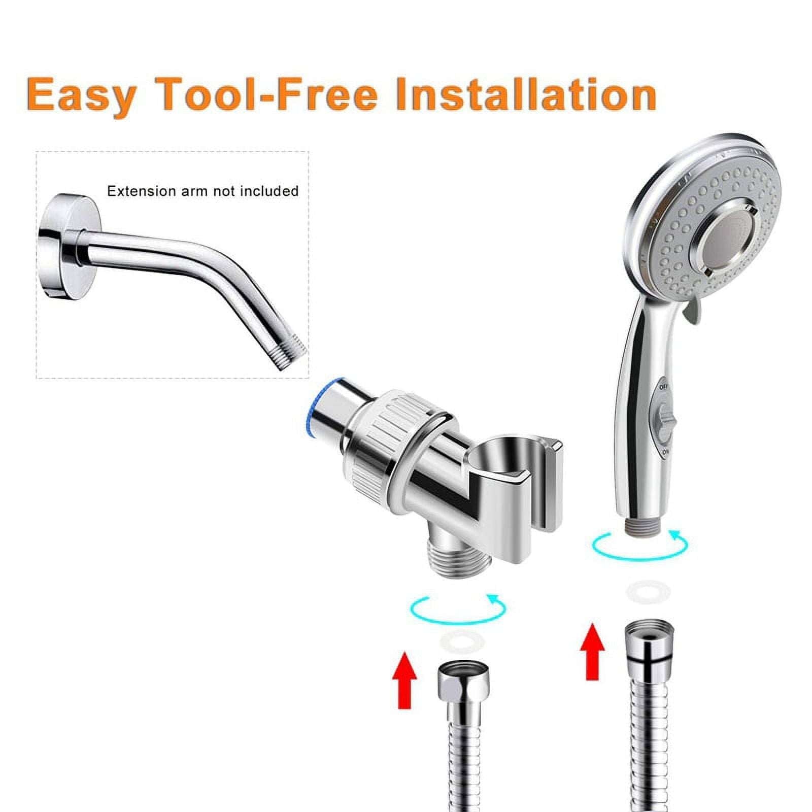 DnxnIaIfy Shower Head, High Pressure Rain ShowerHead, Handheld ShowerHeads Combo with 60" Hose for bathroom