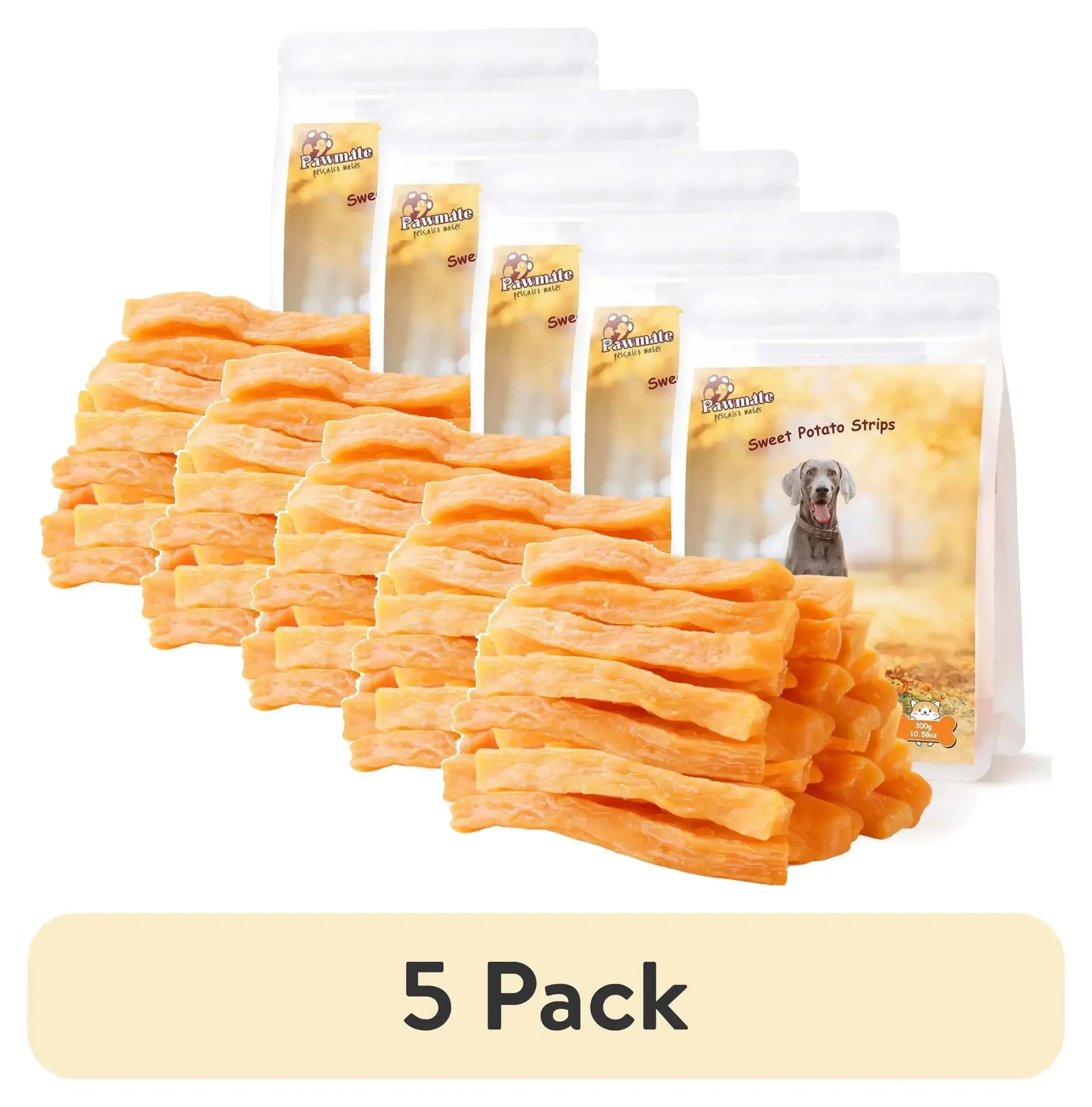 Pawmate Sweet Potato Dog Treats, Promote Digestion Soft Chews for All Dogs, 30 ct Packet - USA MEGA SHOP