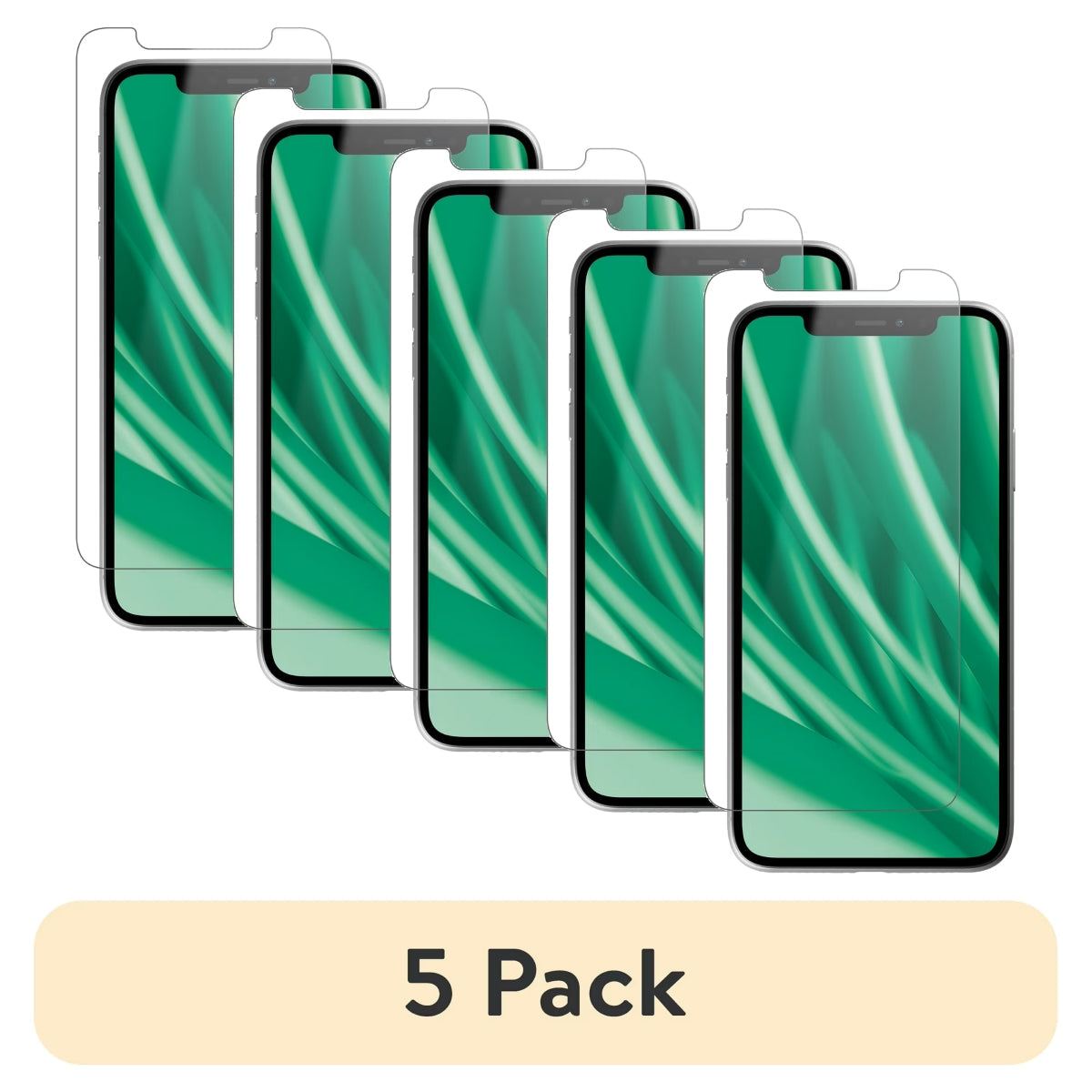 onn Corning Glass Screen Protector for iPhone® 11 and iPhone® XR, Made with Durable Glass by Corning™ for Ultimate Protection, Includes Easy Application Tray