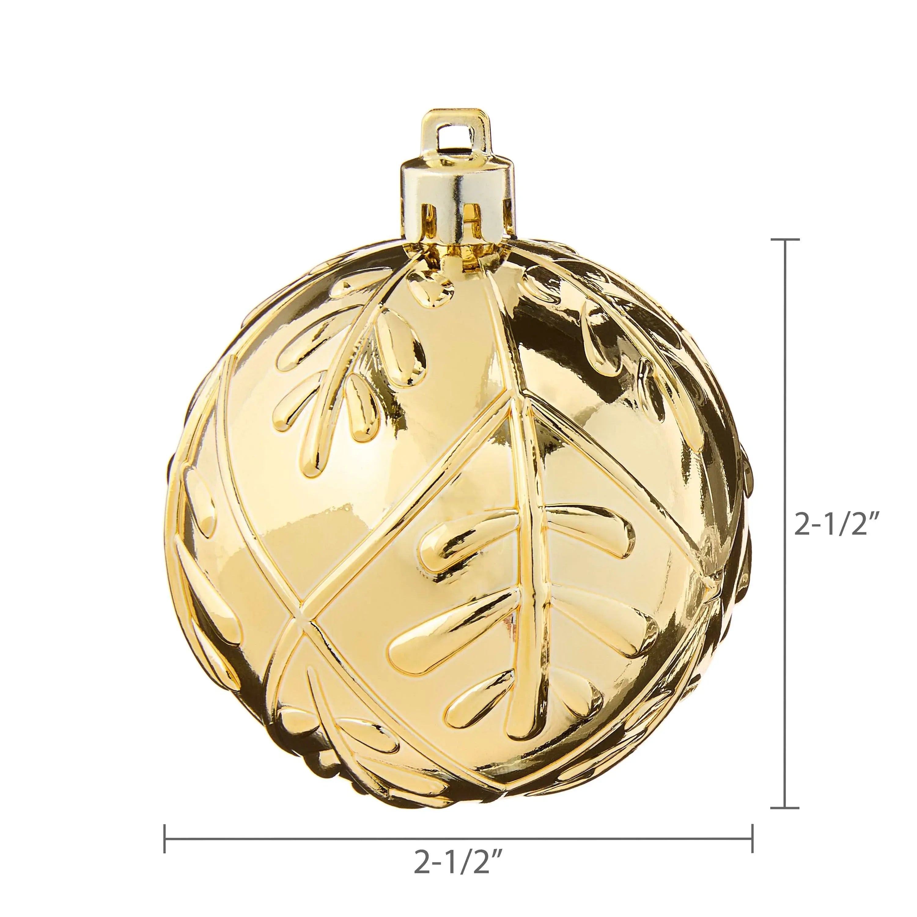 50-Count Red/Green/Gold Shatterproof Ball Christmas Ornaments, by Holiday Time - USA MEGA SHOP