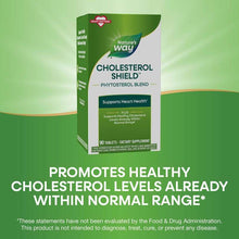 Nature's Way Cholesterol Shield™ product box, 90 tablets, supports heart health