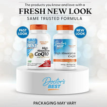 Doctor's Best High Absorption CoQ10 bottles with orange caps, side-by-side view