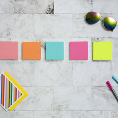 Post-it Notes, 3” x 3”, Assorted Bright Colors, 100 Sheets, 24 Pads - USA MEGA SHOP