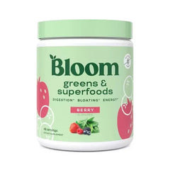 Bloom Nutrition Greens & Superfoods Powder, Berry (48 Servings, 9.2 Oz.)