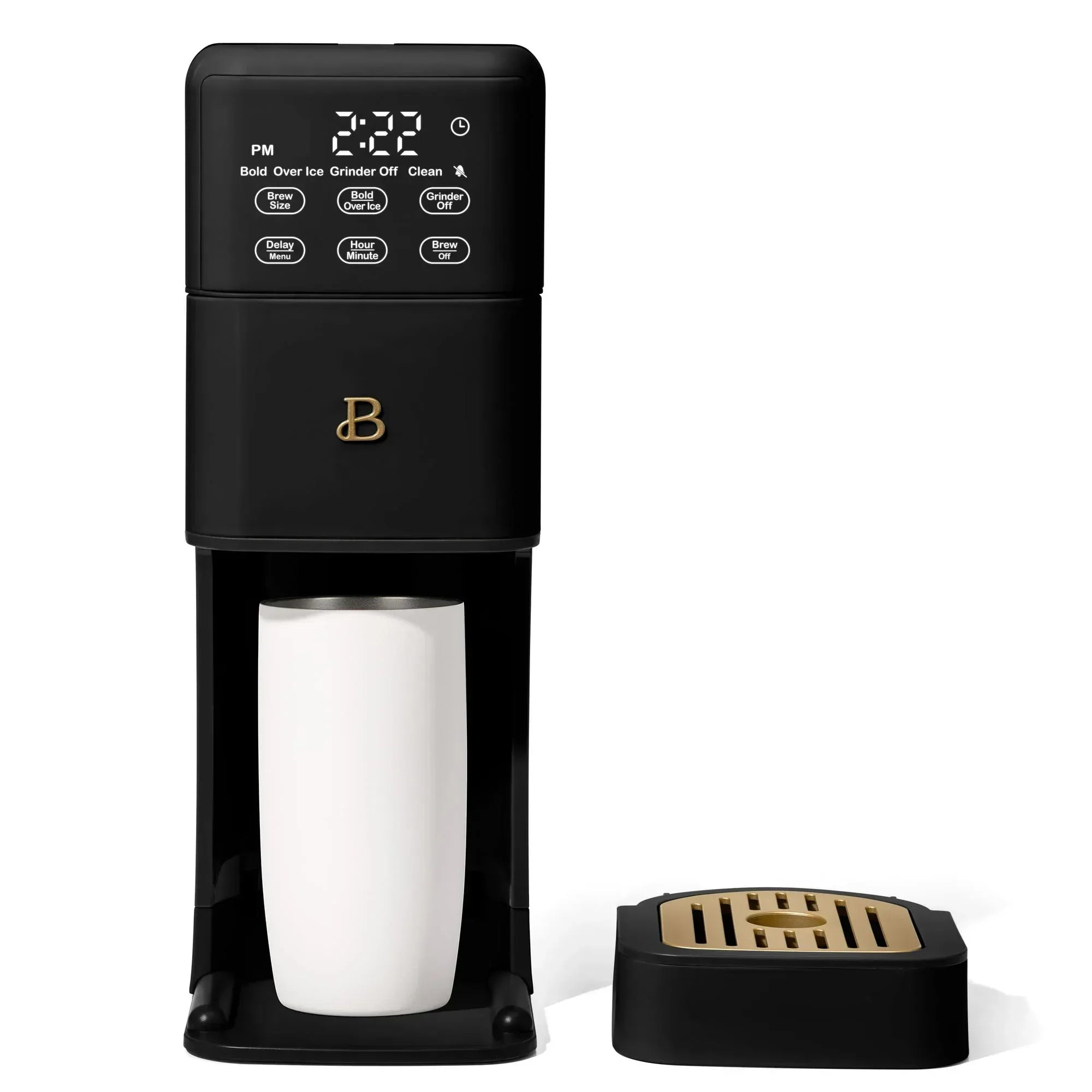 Beautiful Perfect Grind™ Programmable Single Serve Coffee Maker, White Icing by Drew Barrymore