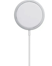 Apple MagSafe charger with round face and white cable