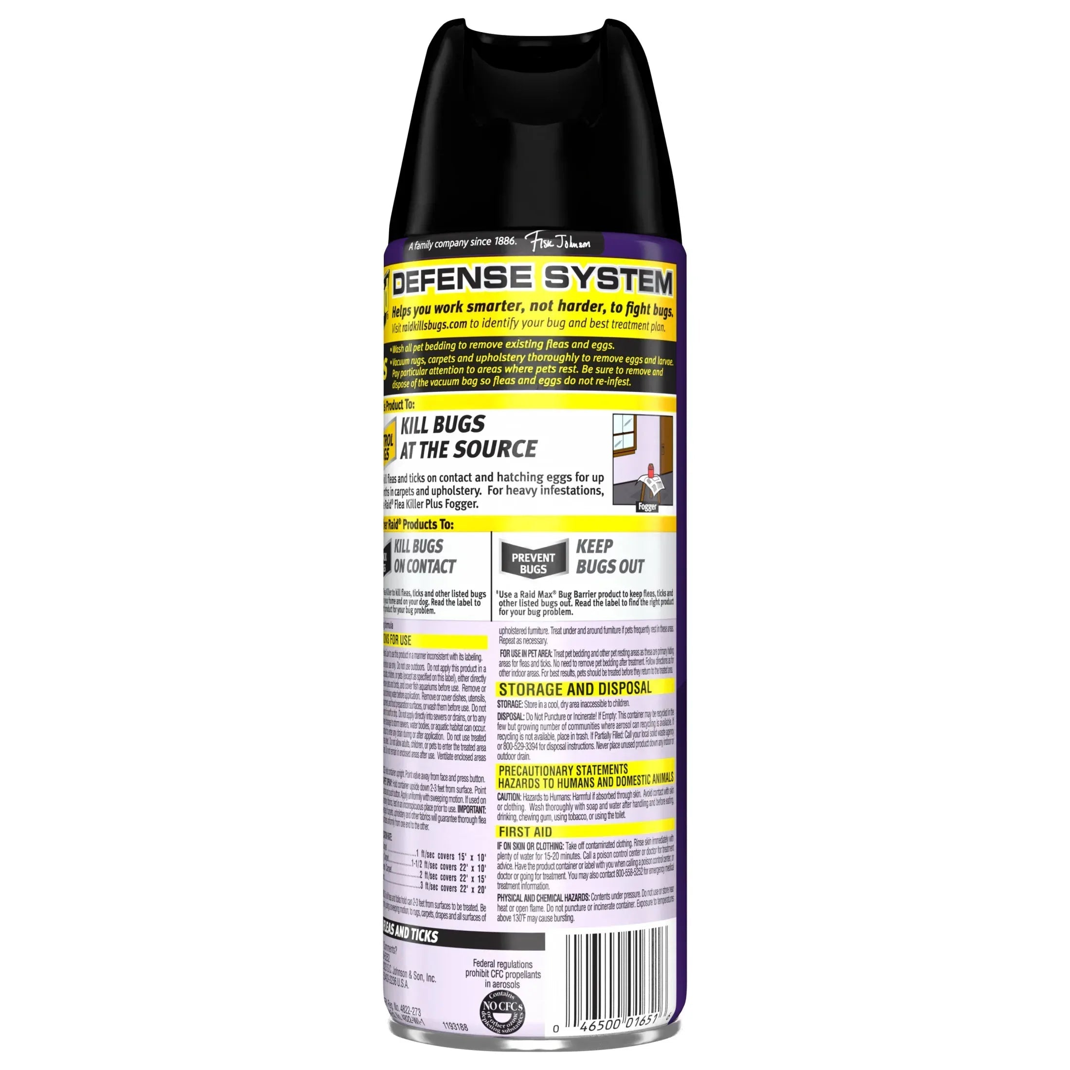Raid Flea Killer Plus Carpet & Room Spray, Bug Spray Kills Fleas & Flea Eggs, 16 oz
