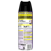 Raid carpet and room spray bottle, back label