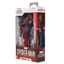 Marvel Legends Spider-Man Velocity Suit action figure retail box, side view