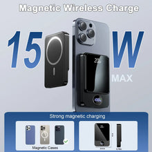 Magnetic wireless power bank with wireless charging pad and side ports