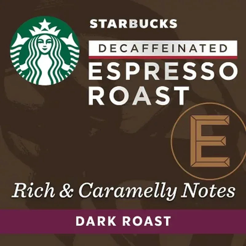 Starbucks by Nespresso Decaf Espresso Coffee Pods, Dark Roast (60 Ct.)