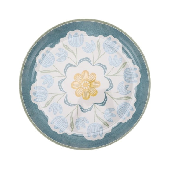 Better Homes and Gardens Floral Bamboo Melamine Chip and Dip Tray
