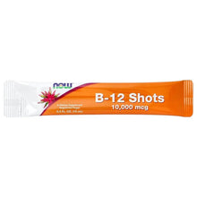 Vitamin B shots pouch packet with orange front and white sealed edge
