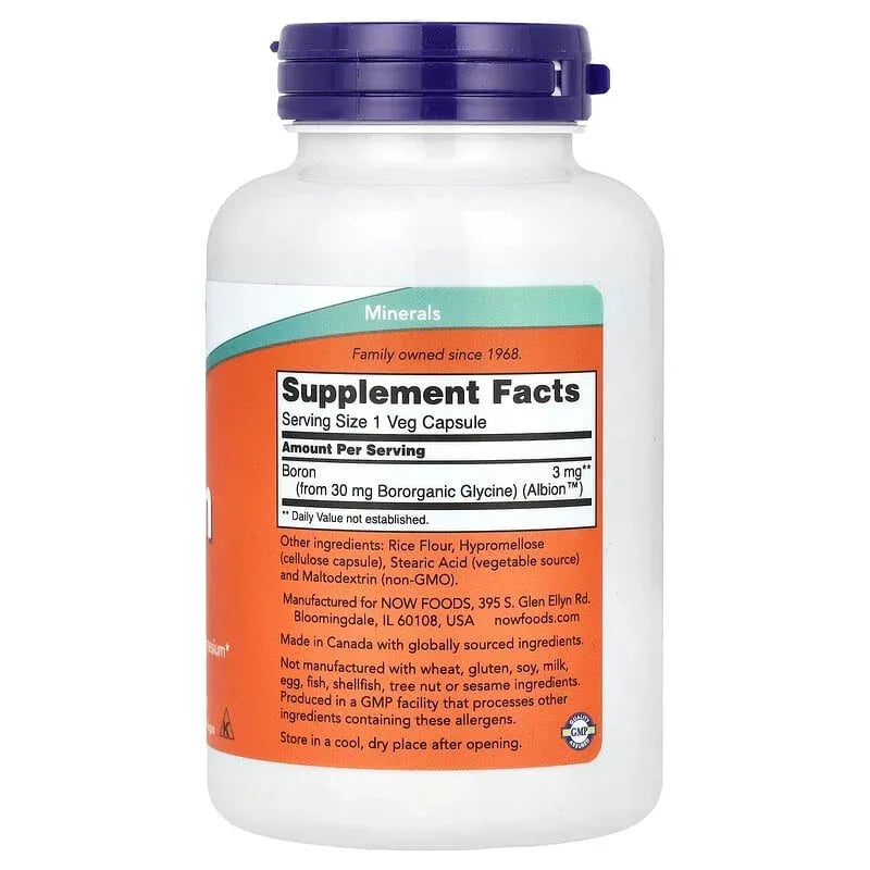 NOW Foods, Boron, 3 mg