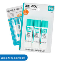 Pen+Gear washable glue stick pack, 3 count, three sticks in bag