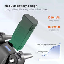 Green modular battery pack shown with drone body and mounting connector