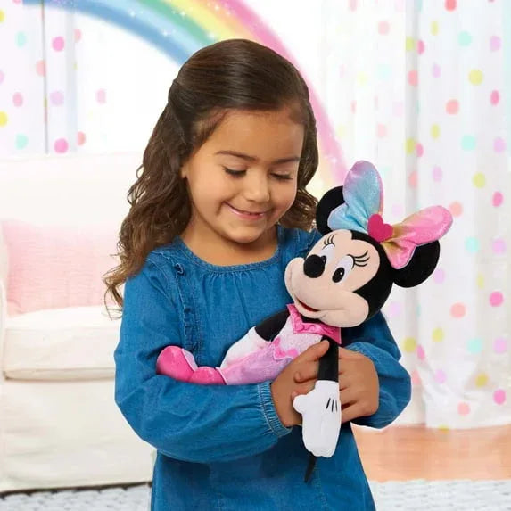 Disney Junior Minnie Mouse Sparkle and Sing Minnie Mouse, Large 13 Inch Feature Plush with Lights and Sounds Baby and Toddler Toys - USA MEGA SHOP