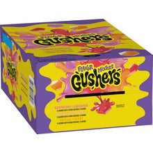 Raspberry lemonade fruit snack pouch box with purple and yellow design