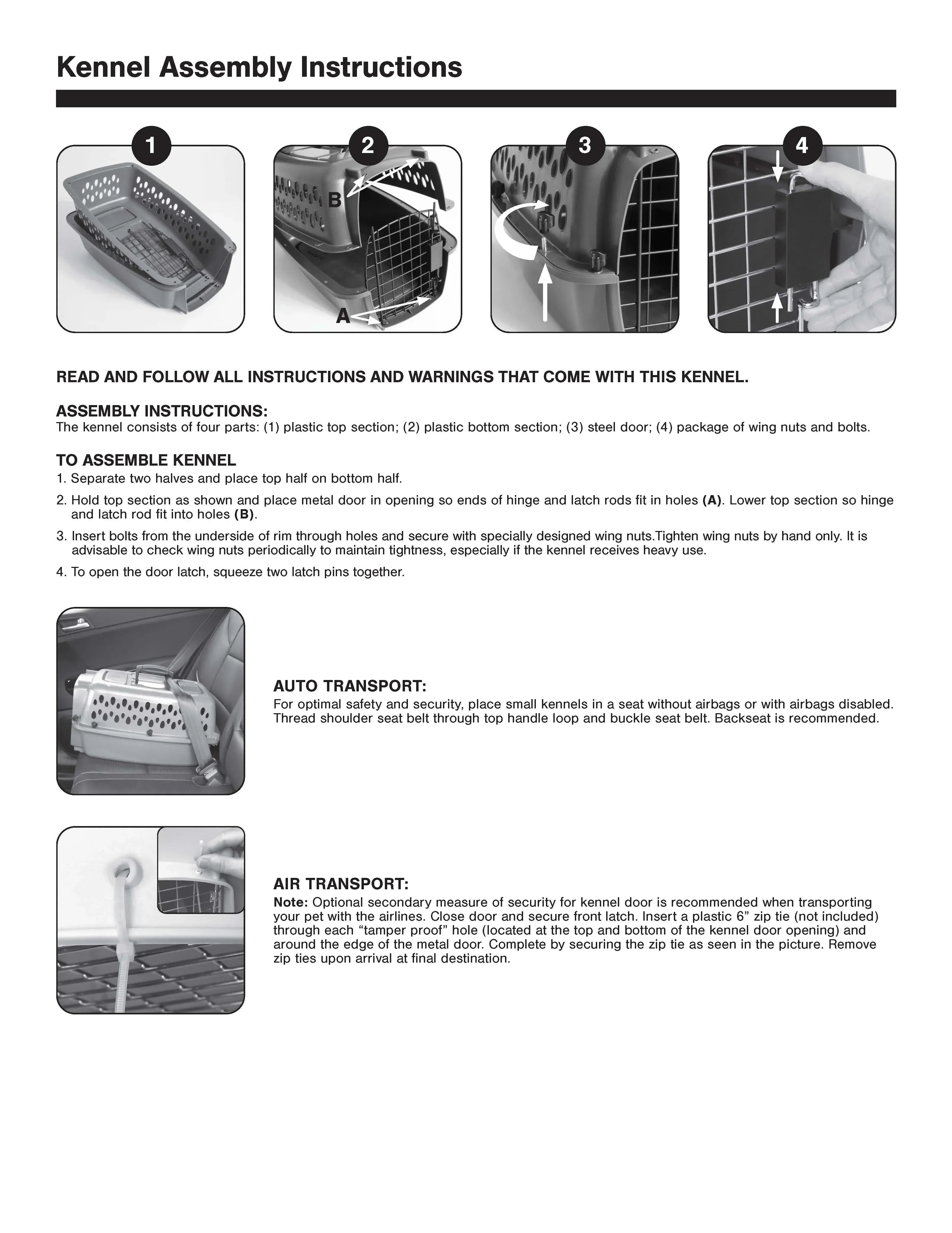 Vibrant Life Pet Portable Kennel for Dogs, Hard-Sided Travel Carrier, Durable, Metal Door, Black & Grey, For Pets up to 10 lbs, 19" L x 12.3" W x 10.8" H