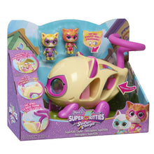 Boxed cat copter toy set with purple propeller and two poseable mini cat figures