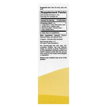 Supplement facts panel on kids bronchial ease liquid box