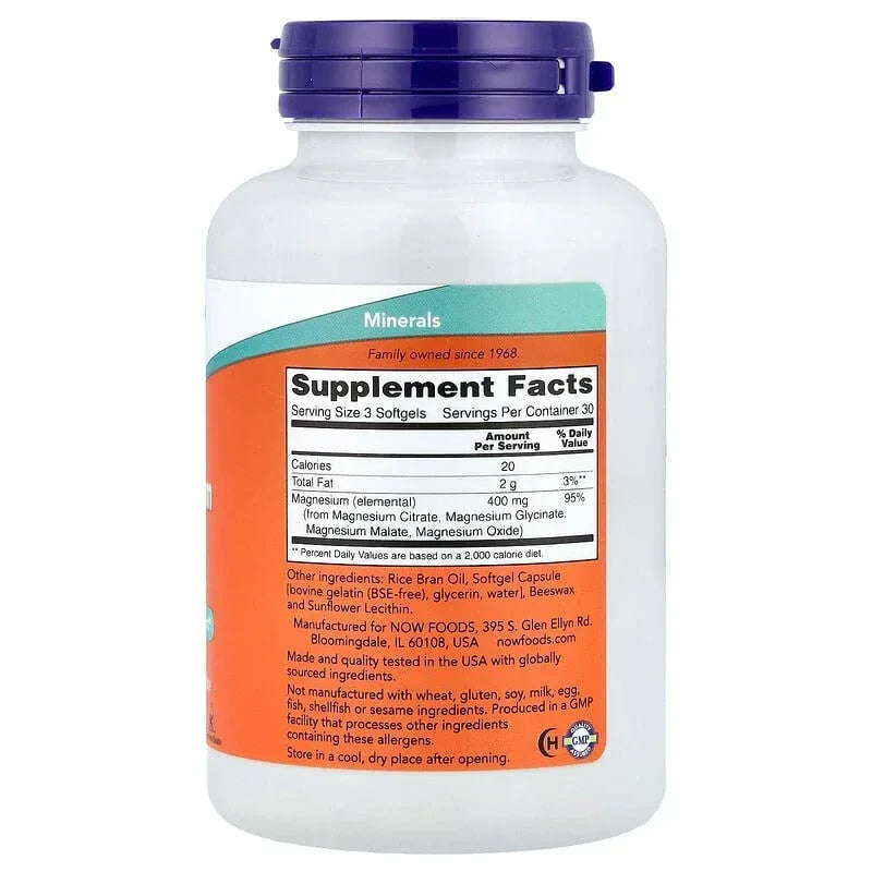 NOW Foods, Magnesium Citrate, Softgels (133 mg per Softgel)