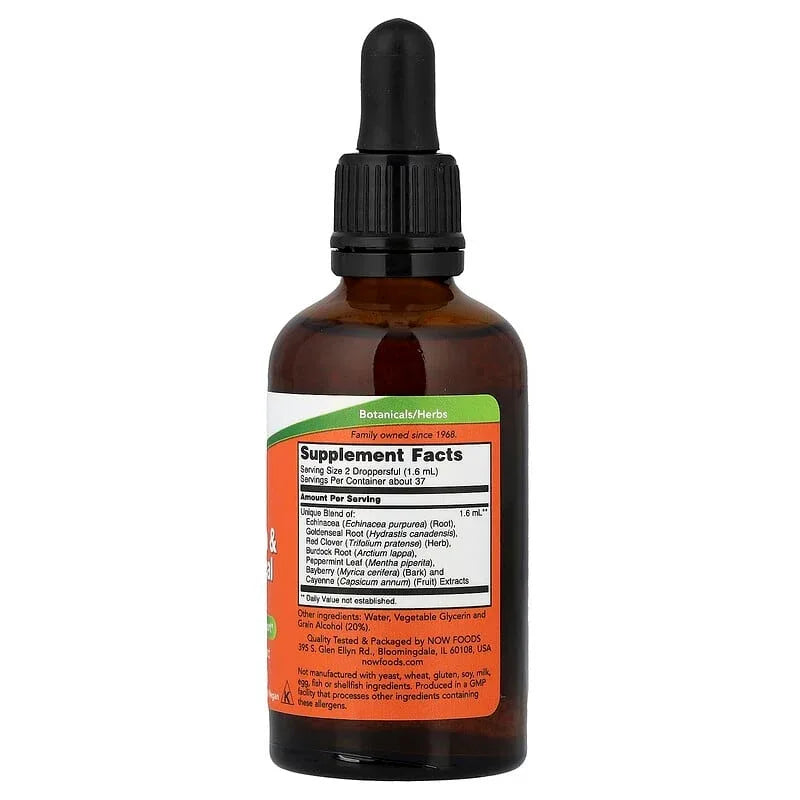 NOW Foods, Echinacea & Goldenseal Plus, 2 fl oz (59 ml)
