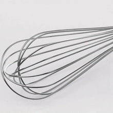 Balloon whisk head with layered stainless wire loops and metal frame