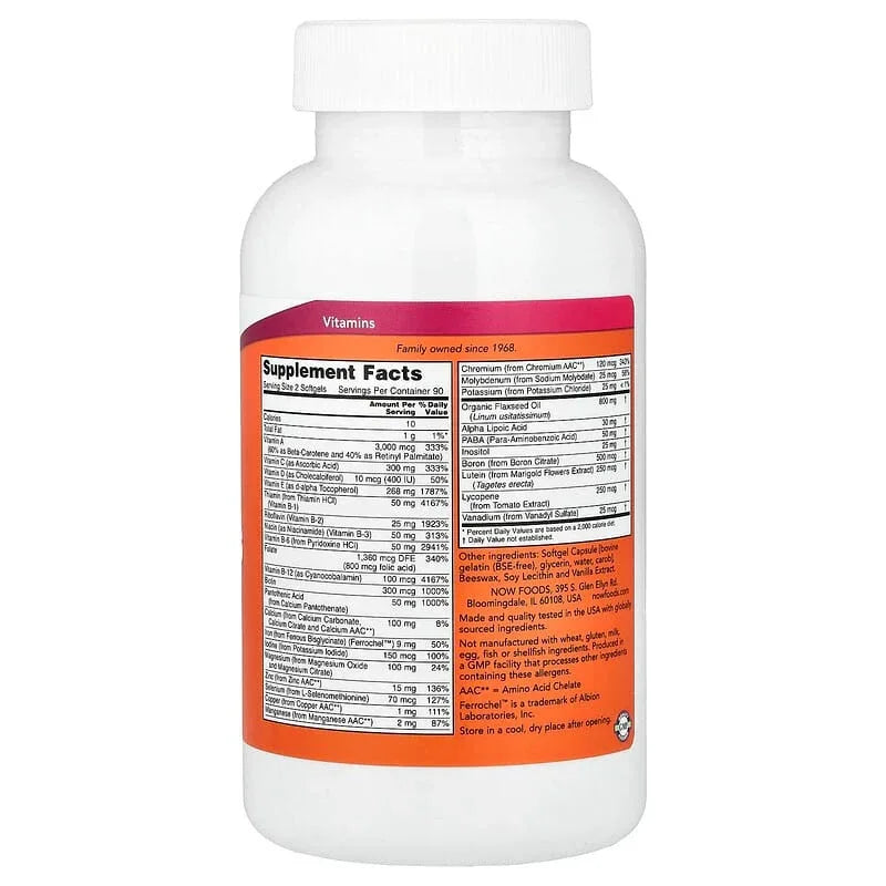 NOW Foods, Liquid Multi Gels, Softgels