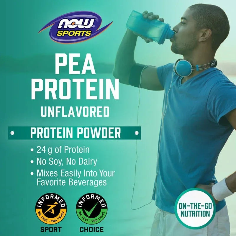 NOW Foods, Sports, Pea Protein Powder, Creamy Chocolate, 2 lbs (907 g)