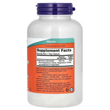 Magnesium supplement bottle with purple cap and Supplement Facts panel on back label