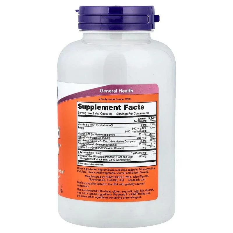 NOW Foods, Thyroid Energy™, 90 Veg Capsules