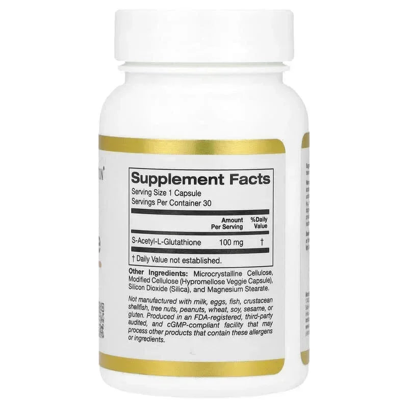 California Gold Nutrition, S-Acetyl L-Glutathione, 100 mg