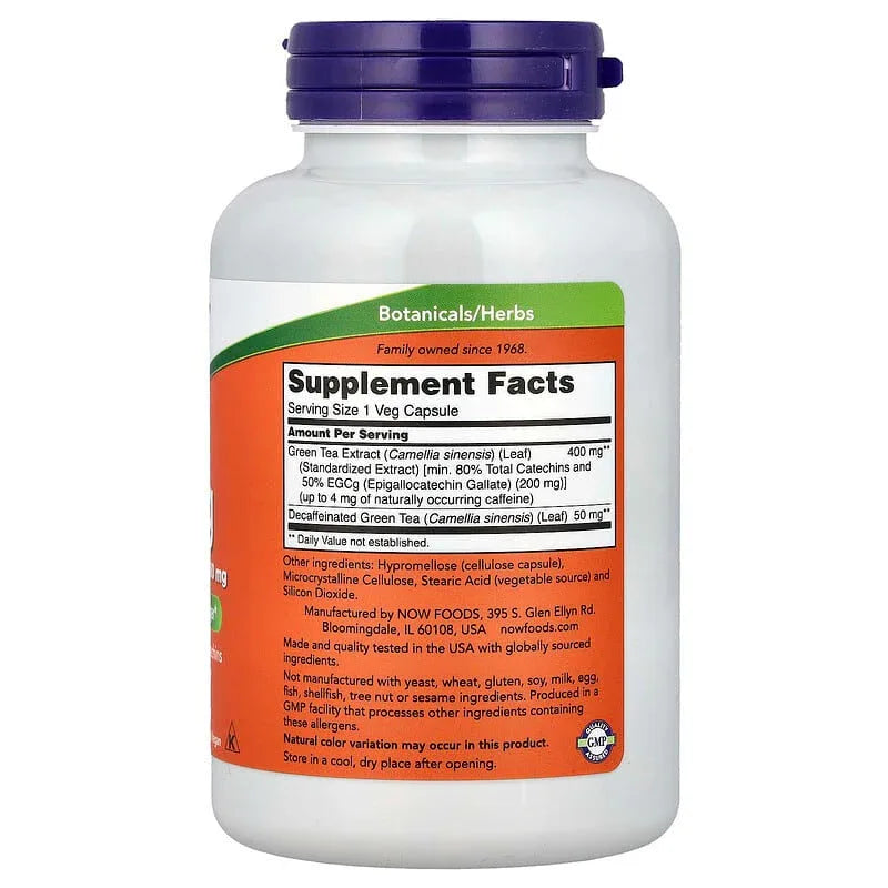 NOW Foods, EGCg, Green Tea Extract, 400 mg - USA MEGA SHOP
