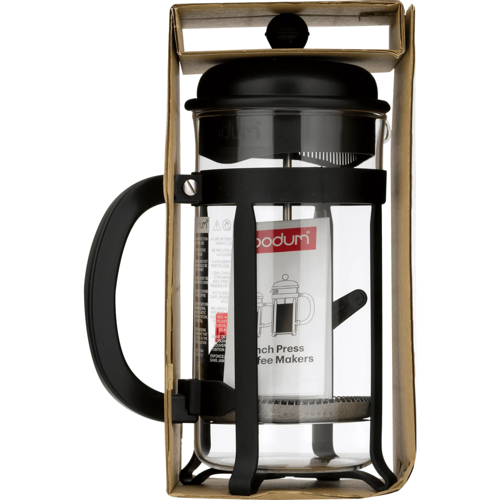 BODUM Java French Press Coffee Maker with Borosilicate Glass Carafe, 34 Ounce, Black - USA MEGA SHOP