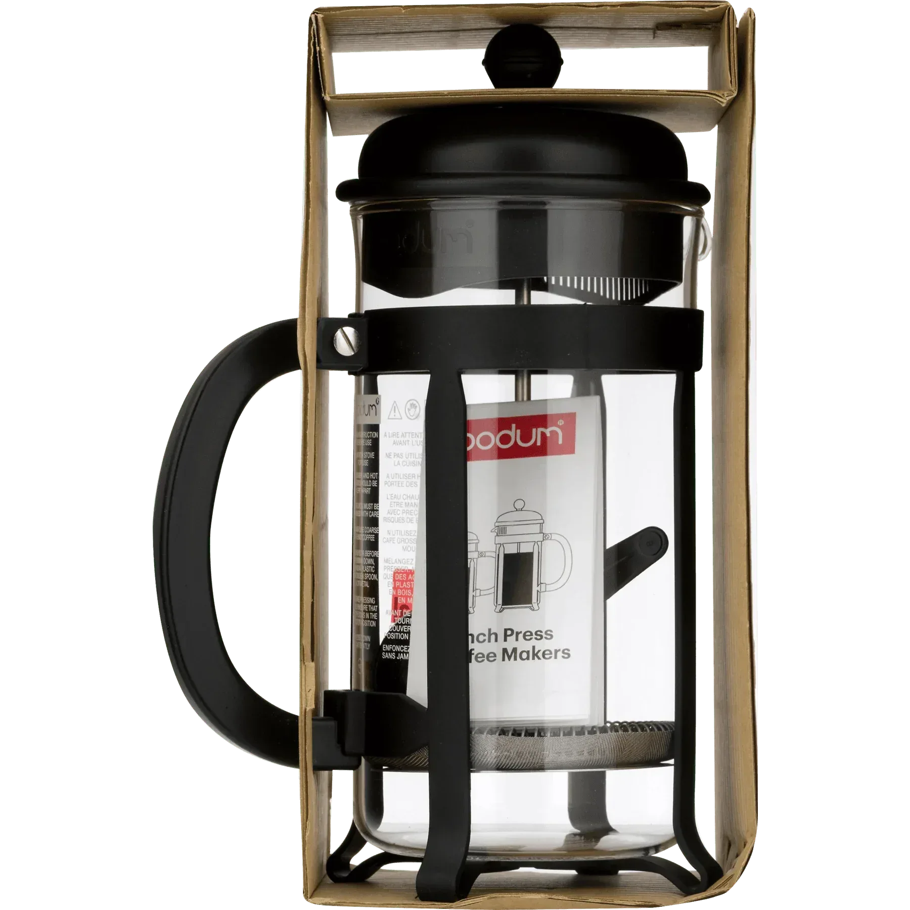BODUM Java French Press Coffee Maker with Borosilicate Glass Carafe, 34 Ounce, Black