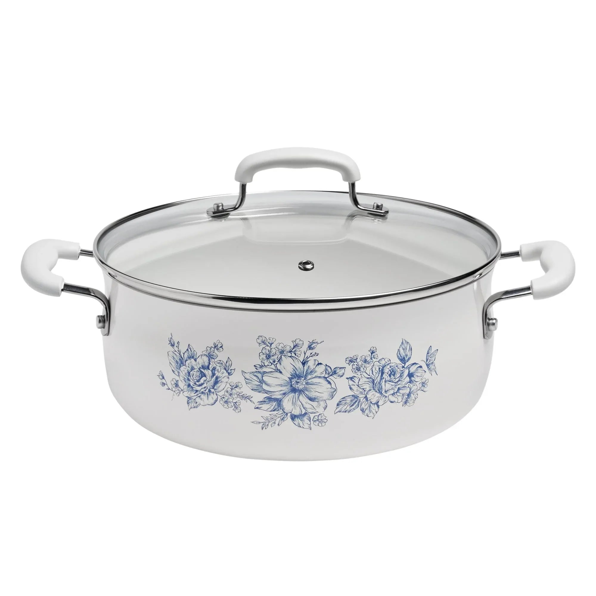 The Pioneer Woman 12-Piece Classic Ceramic Cookware Set, Agatha Blue - USA MEGA SHOP