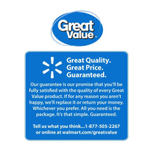Great Value guarantee card printed on coffee pod packaging