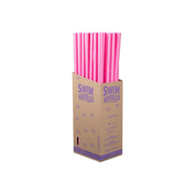 Pink swim noodle box with foam tubes, 4-pack
